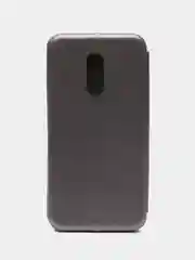 Серебряный чехол-книжка на Xiaomi Redmi 5 Plus / Redmi 5+ (Сяоми Редми 5 плюс)