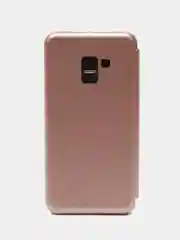 Розовый чехол-книжка на Samsung Galaxy A8 2018, Самсунг Галакси А8 2018