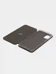 Черный samsung A01, A10, A11, A20, A30, A21S, A41, A50, A51, А52,A71, M21, M31, M31S чехол-книжка