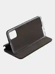 Черный samsung A01, A10, A11, A20, A30, A21S, A41, A50, A51, А52,A71, M21, M31, M31S чехол-книжка
