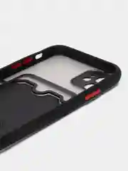 Черный чехол на iPhone XR, X, XS, 11, 12, 12Pro, 13, 13 Pro, с карманом для карт