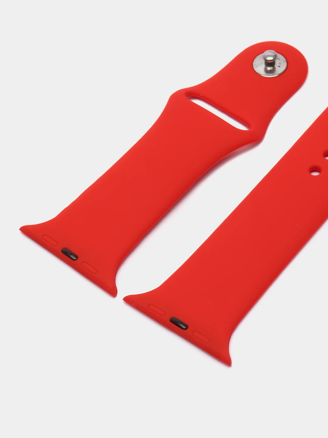 Красный бампер с защитным стеклом и ремешком для Apple Watch 38/40/41/42/44/45/49