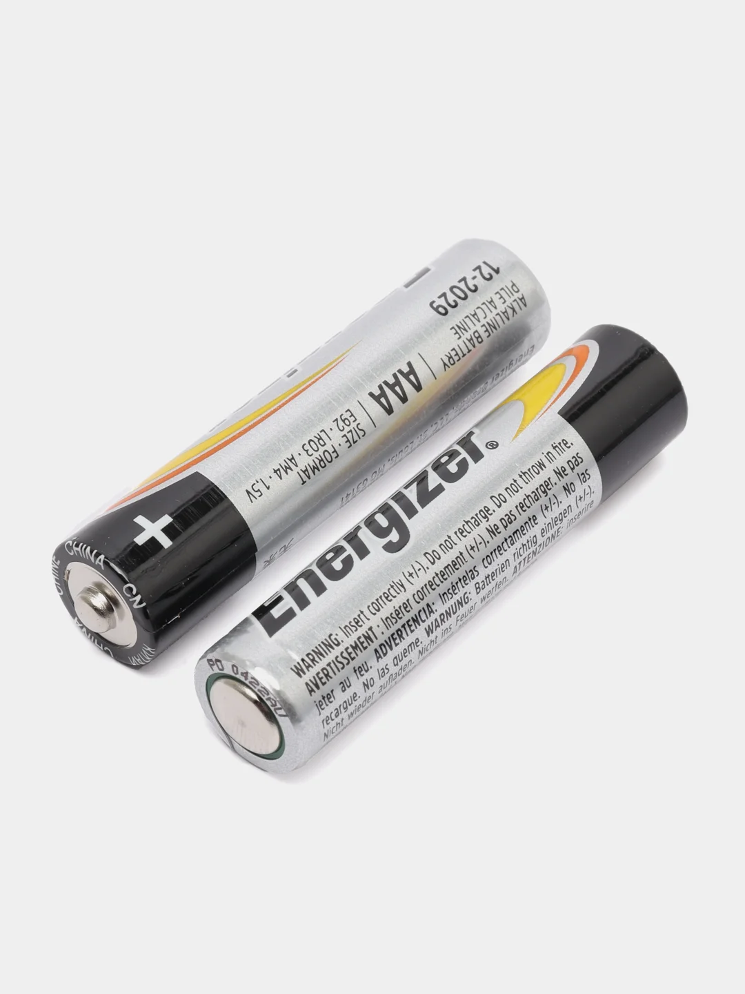 Батарейки Energizer пальчиковые АА и мизинчиковые ААА, 4 шт