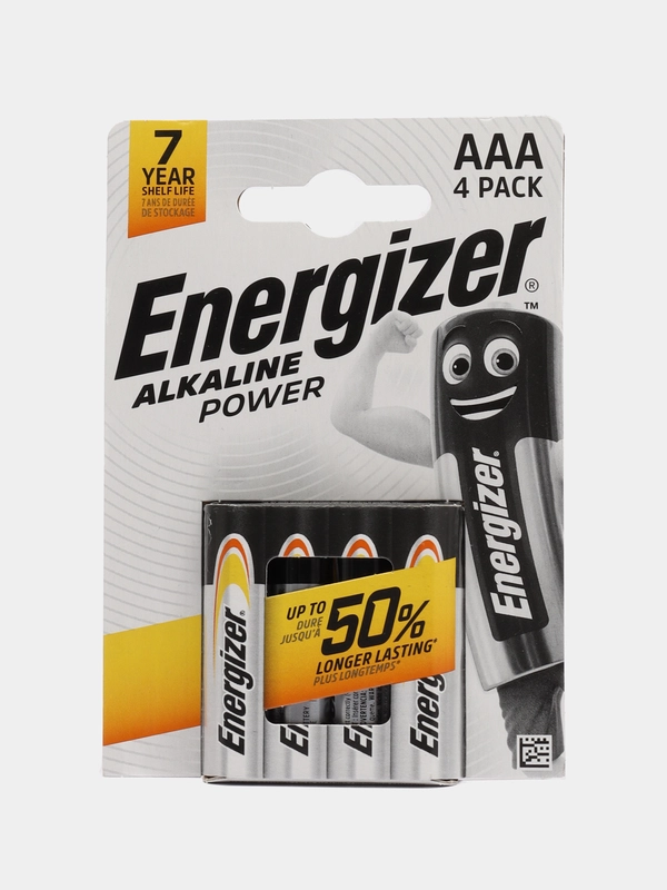 Батарейки Energizer пальчиковые АА и мизинчиковые ААА, 4 шт