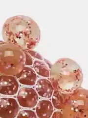 Розовый антистресс Сетка с блестками
