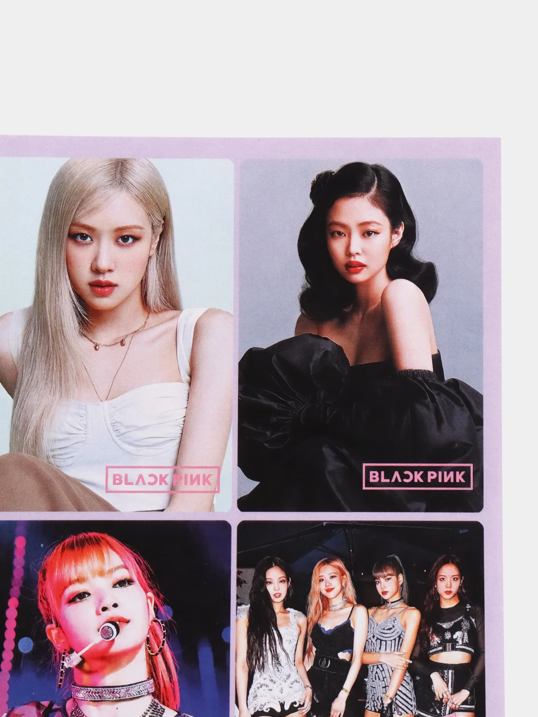 Голубой наклейки K-POP Black Pink