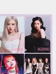 Голубой наклейки K-POP Black Pink