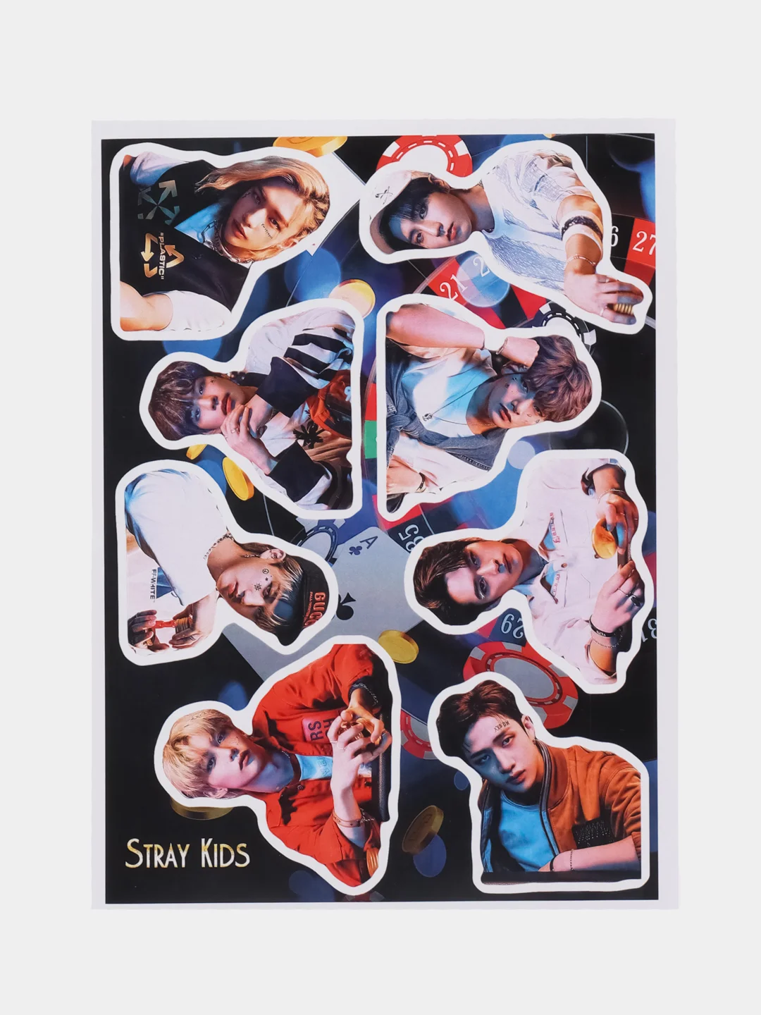 Индиго наклейки Stray Kids Kpop, Стрей Кидс, Кпоп, стикеры, стикерпак