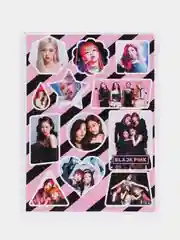 Голубой наклейки Кпоп Black Pink Kpop