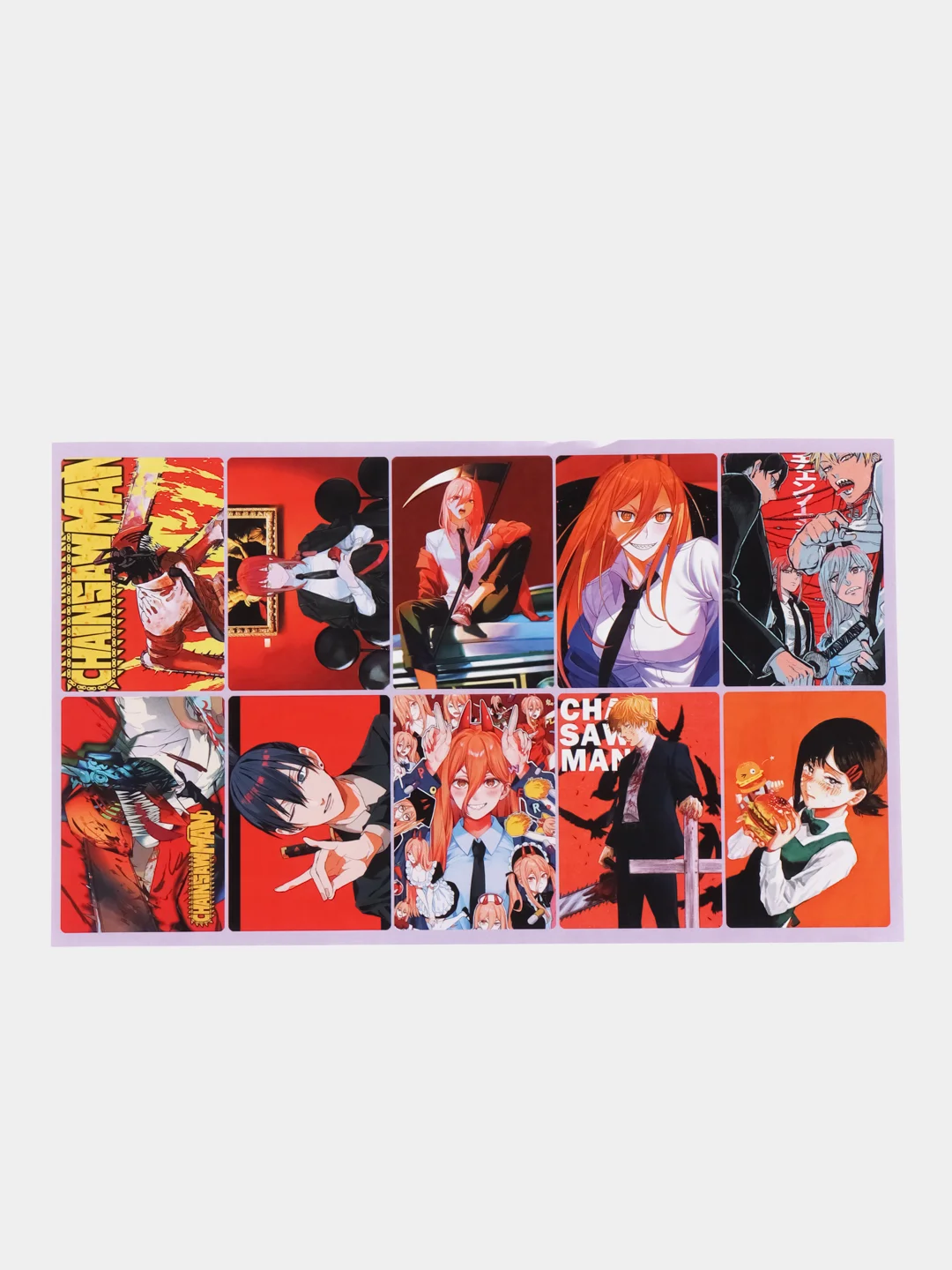 Индиго наклейки по аниме "Человек-бензопила" Chainsaw Man