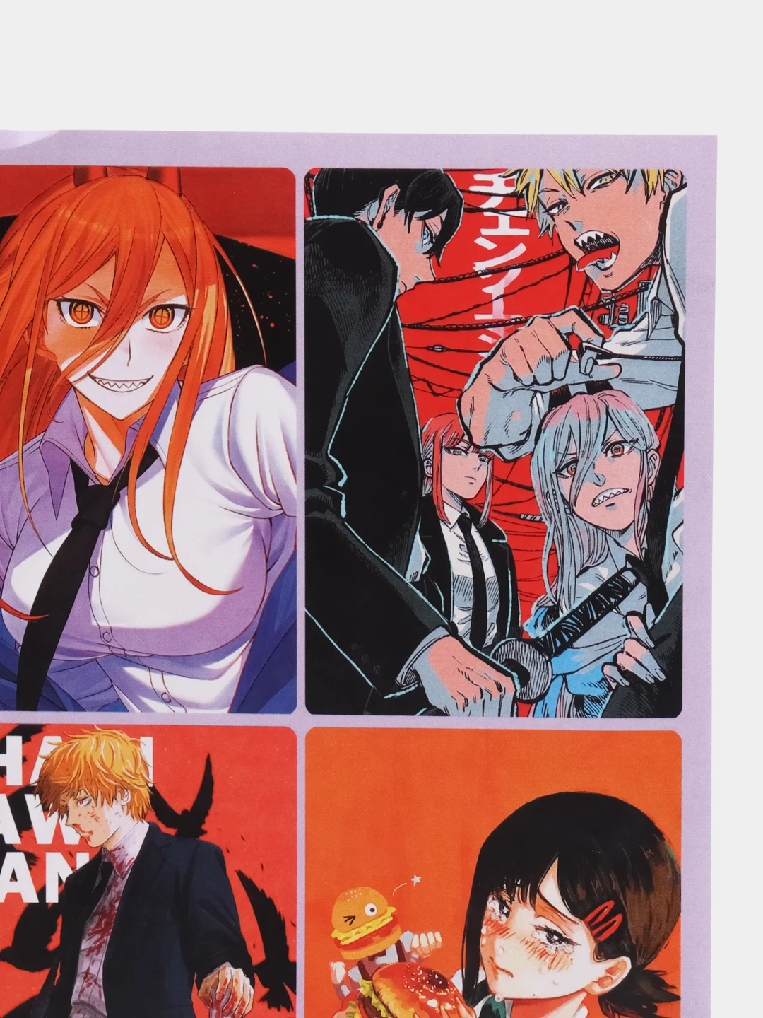 Индиго наклейки по аниме "Человек-бензопила" Chainsaw Man