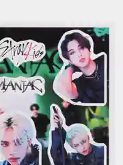 Золотой наклейки Stray Kids Kpop, Стрей Кидс, Кпоп, стикеры, стикерпак