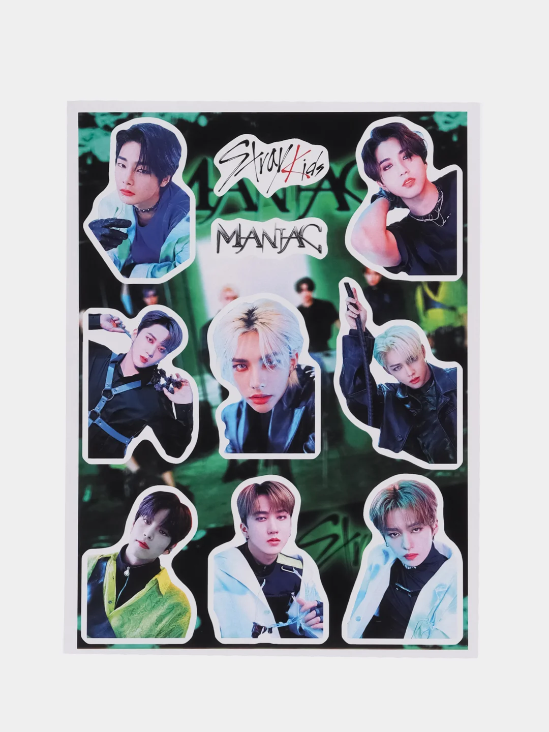 Золотой наклейки Stray Kids Kpop, Стрей Кидс, Кпоп, стикеры, стикерпак
