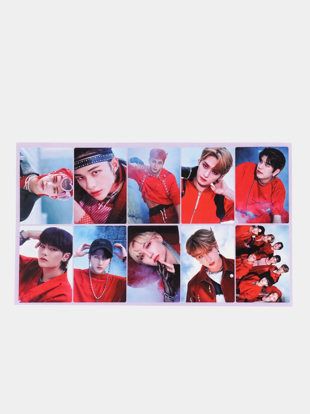Красный наклейки K-POP Stray Kids