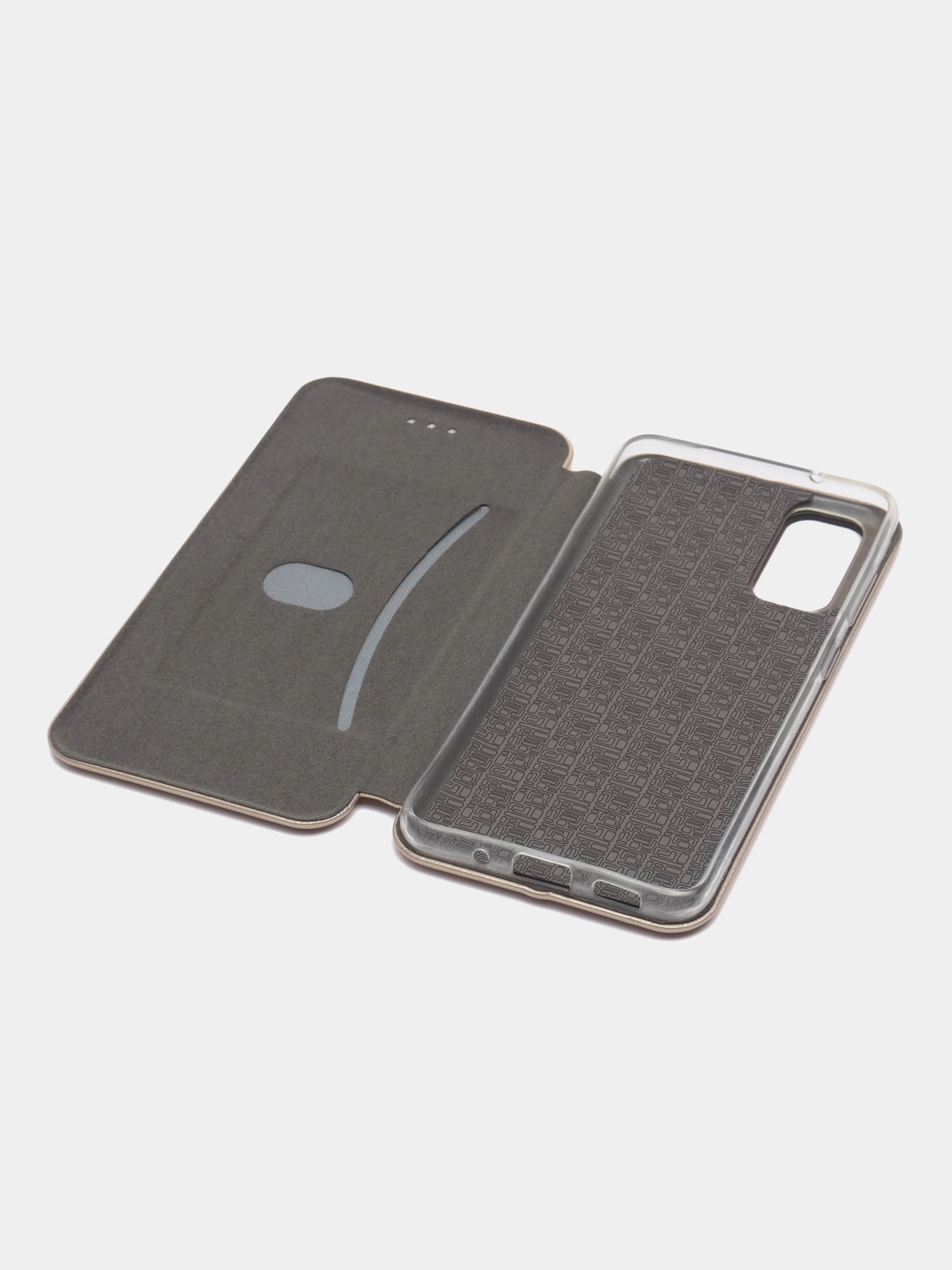 Золотой чехол-книжка для Samsung S11E/S20 6.2" (Самсунг галакси с11е), золотой и черный цвета