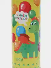 Желтый хлопушка пружинная, 11 см, серпантин, хлопушки для праздника