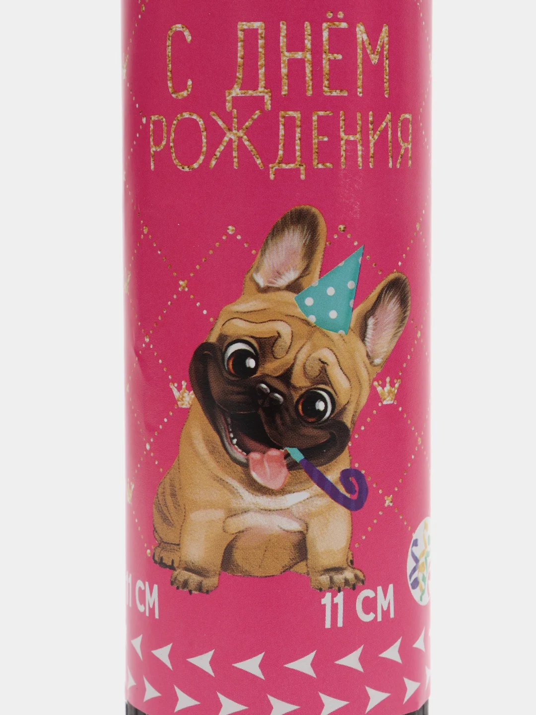 Красный хлопушка пружинная, 11 см, серпантин, хлопушки для праздника