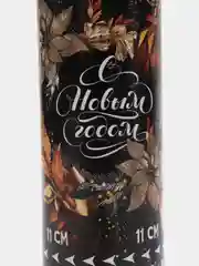 Черный хлопушка пружинная, 11 см, серпантин, хлопушки для праздника