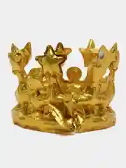 Желтый корона надувная, фольгированный шар для детей