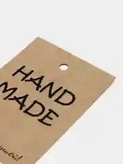 Бирки навесные "Hand Made" для изделий ручной работы, 5*7 см, 20 штук