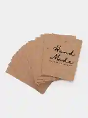 Бирки навесные для изделий ручной работы "Hand Made", 5*7 см, 20 штук