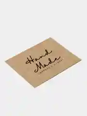 Карточки "Hand Made" с рекомендациями по уходу за вязаными изделиями, крафт, 15 штук