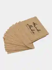 Карточки "Hand Made" с рекомендациями по уходу за вязаными изделиями, крафт, 15 штук