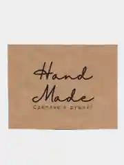 Карточки "Hand Made" с рекомендациями по уходу за вязаными изделиями, крафт, 15 штук