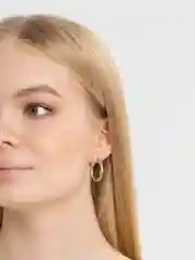 Витые объемные сергьги-кольца