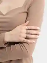 Серебряный кольцо на Новый год набор