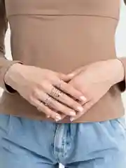 Серебряный кольцо на Новый год набор