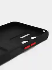 Черный силиконовый чехол для Vivo Y16 (Виво У16), с карманом для карт