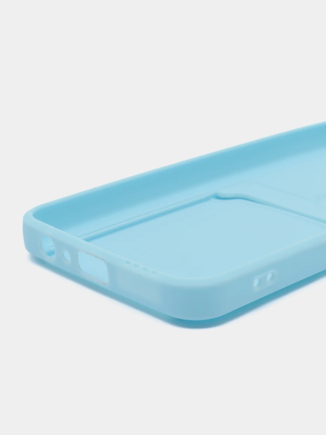Ледяной силиконовый чехол для Tecno Pova 4 Pro (Техно Пова 4 Про), с карманом для карт, прозрачный