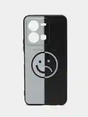 Золотистый хаки силиконовый чехол для Vivo Y35 4G, с принтом, с рисунком (Виво у35 4г)