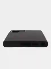 Черный блестящий чехол для Samsung Galaxy S23 Ultra пластиковый ROSCO с силиконом, со стразами