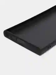 Черный блестящий чехол для Samsung Galaxy S23 Ultra пластиковый ROSCO с силиконом, со стразами