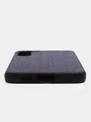 Фиолетовый блестящий чехол для Samsung Galaxy S23 Plus ROSCO со стразами и силиконовой окантовкой