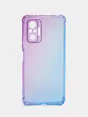 Синий противоударный чехол для Xiaomi Redmi Note 10 Pro силиконовый ROSCO с усиленными углами