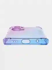 Синий противоударный чехол для Xiaomi Redmi Note 10 Pro силиконовый ROSCO с усиленными углами