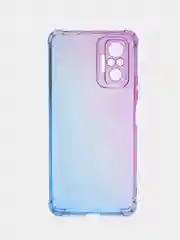 Синий противоударный чехол для Xiaomi Redmi Note 10 Pro силиконовый ROSCO с усиленными углами