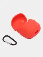 Красный чехол на JBL Tune 220 TWS/225 TWS для беспроводных наушников КАРТОФАН, силиконовый матовый