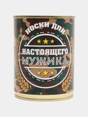 Носки в жестяной банке, мужские, 20 видов
