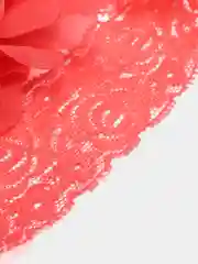 Коралловый детская повязка на голову с цветком и кружевом для девочек