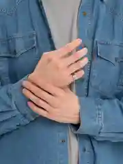 Серебряный кольцо стальное, 8 мм