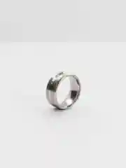 Серебряный кольцо стальное, 8 мм