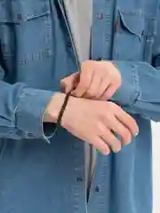 Черный мужской браслет 18 см, 7 мм