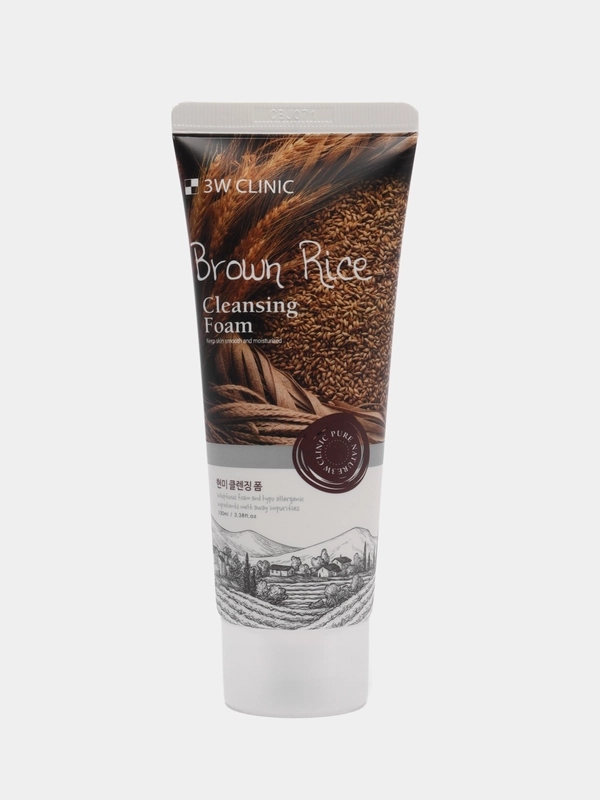 Корейская пенка для умывания с натуральными экстрактами 3W Clinic Foam Cleansing
