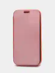 Коралловый чехол-книжка с прозрачным окном iPhone 7/8/SE(2020)/X/XS MAX/XR/11/11 PRO Max/12/12PRO