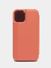 Коралловый чехол-книжка с прозрачным окном iPhone 7/8/SE(2020)/X/XS MAX/XR/11/11 PRO Max/12/12PRO