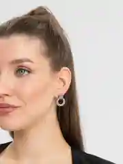 Серый металлик серьги круглые, золотые и серебристые серьги, крупные серьги, серьги-гвоздики